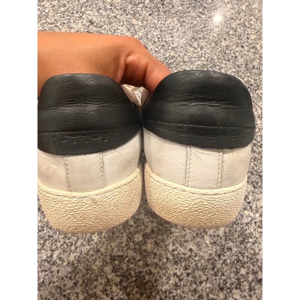 AllSaints White Leather Low-Top Sneakers Size 41 - Picture 6 of 9